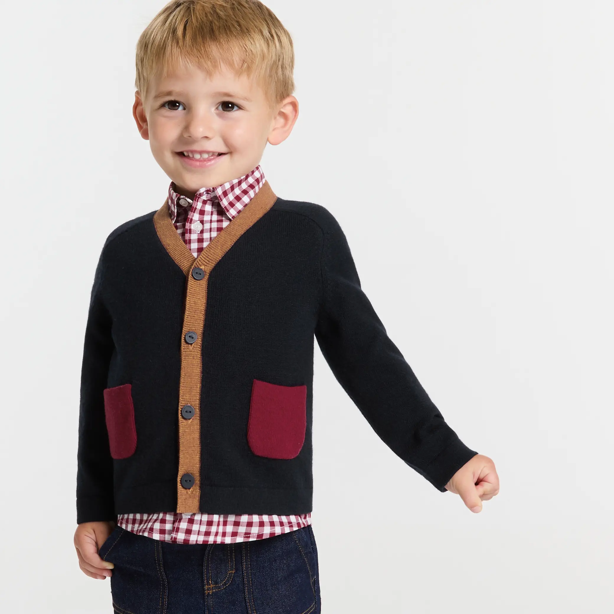 Navy/Burgundy